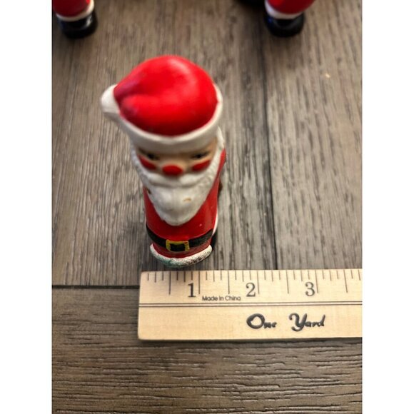 Set Of 7 Vintage Santa Claus Napkin Rings Christmas Table Decor - Picture 4 of 4